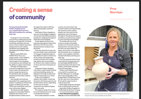 Owner Prue Morrison features in Surf Coast Times!