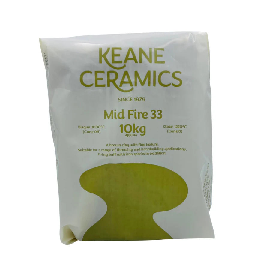 Keane Pottery Clay Mid Fire Red Earth 10kg