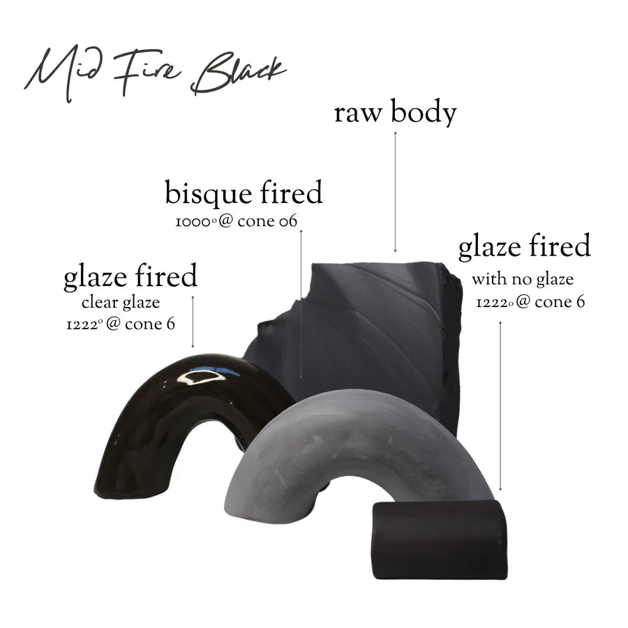 Keane Ceramics Mid Fire Black Clay 10kg