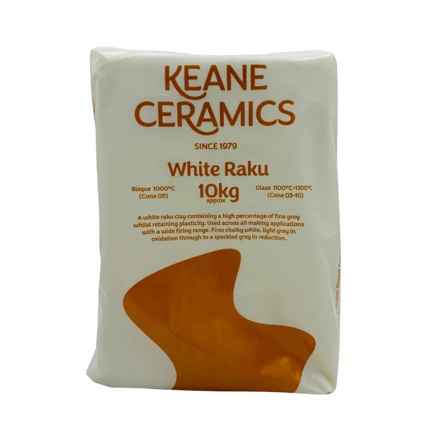Keane Pottery Clay White Raku 10kg