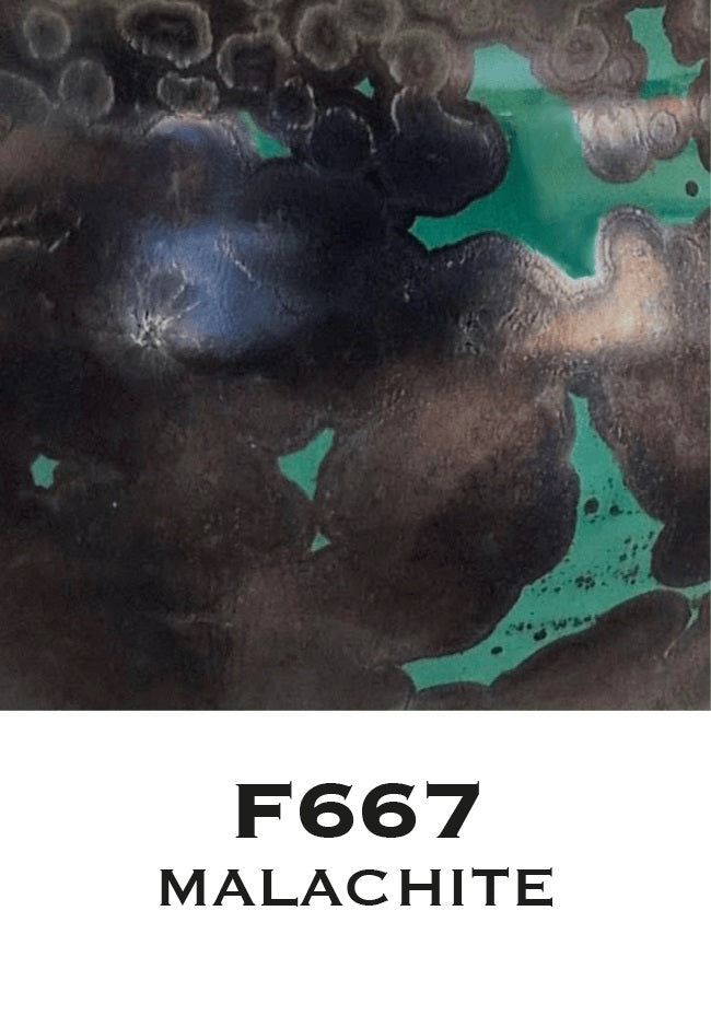 Milton Bridge Malachite Crystalline Pottery Glaze (F667B) (1220°C Cone 6)