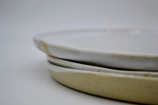 White Dinner Plate - Artist Prue Morrison