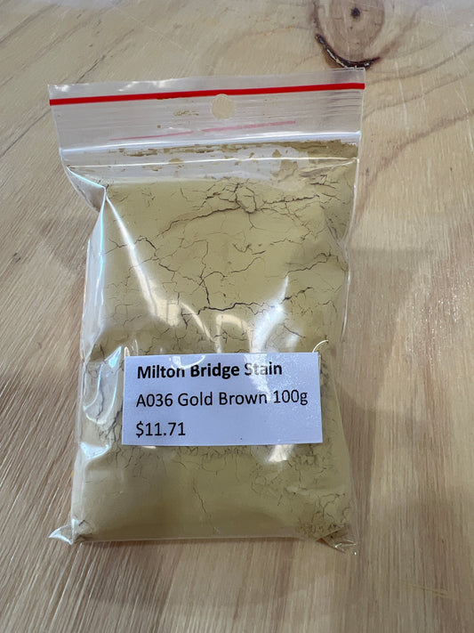 Milton Bridge Gold Brown Stain A036