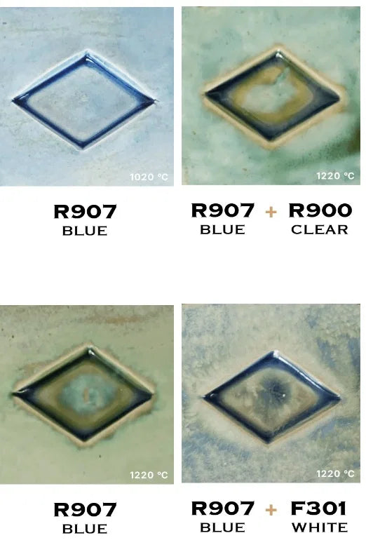 Milton Bridge Blue Vibes Reactive (R911B3) Effect Glaze