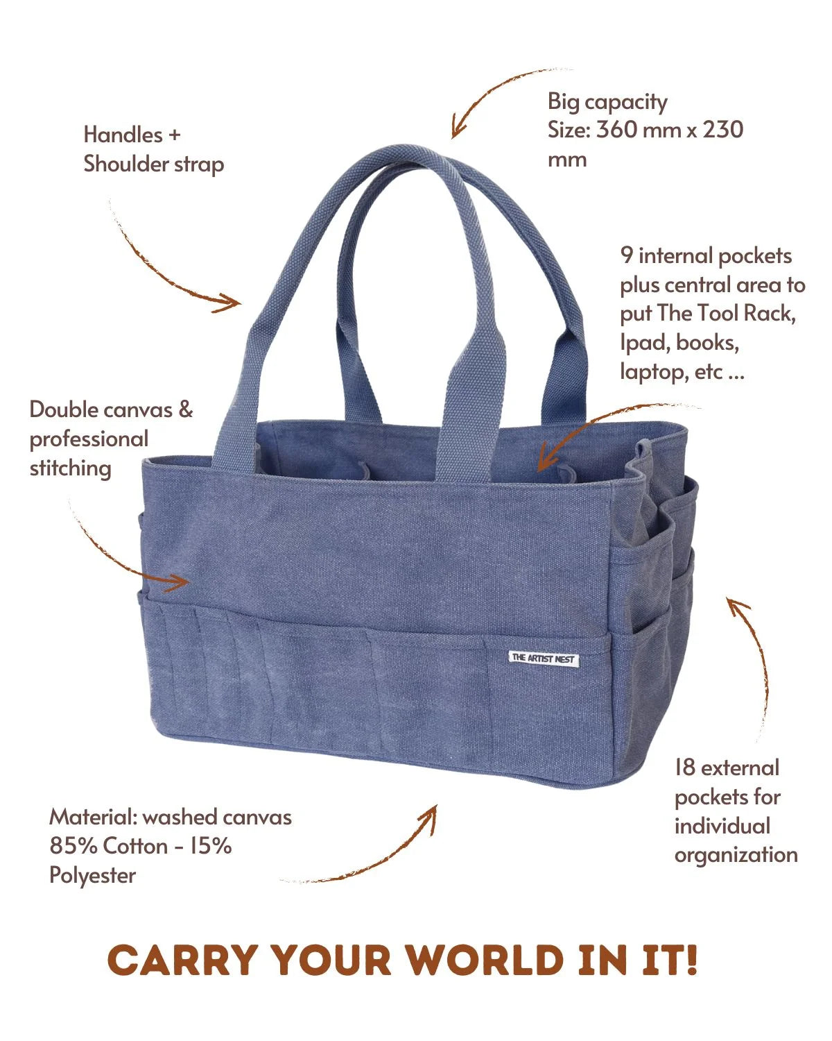 The Artist Bag - The Pass Blue