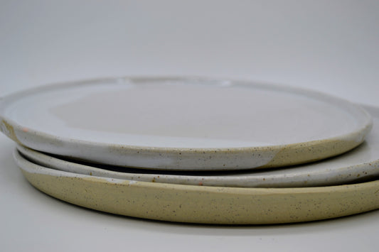 White Dinner Plate - Artist Prue Morrison