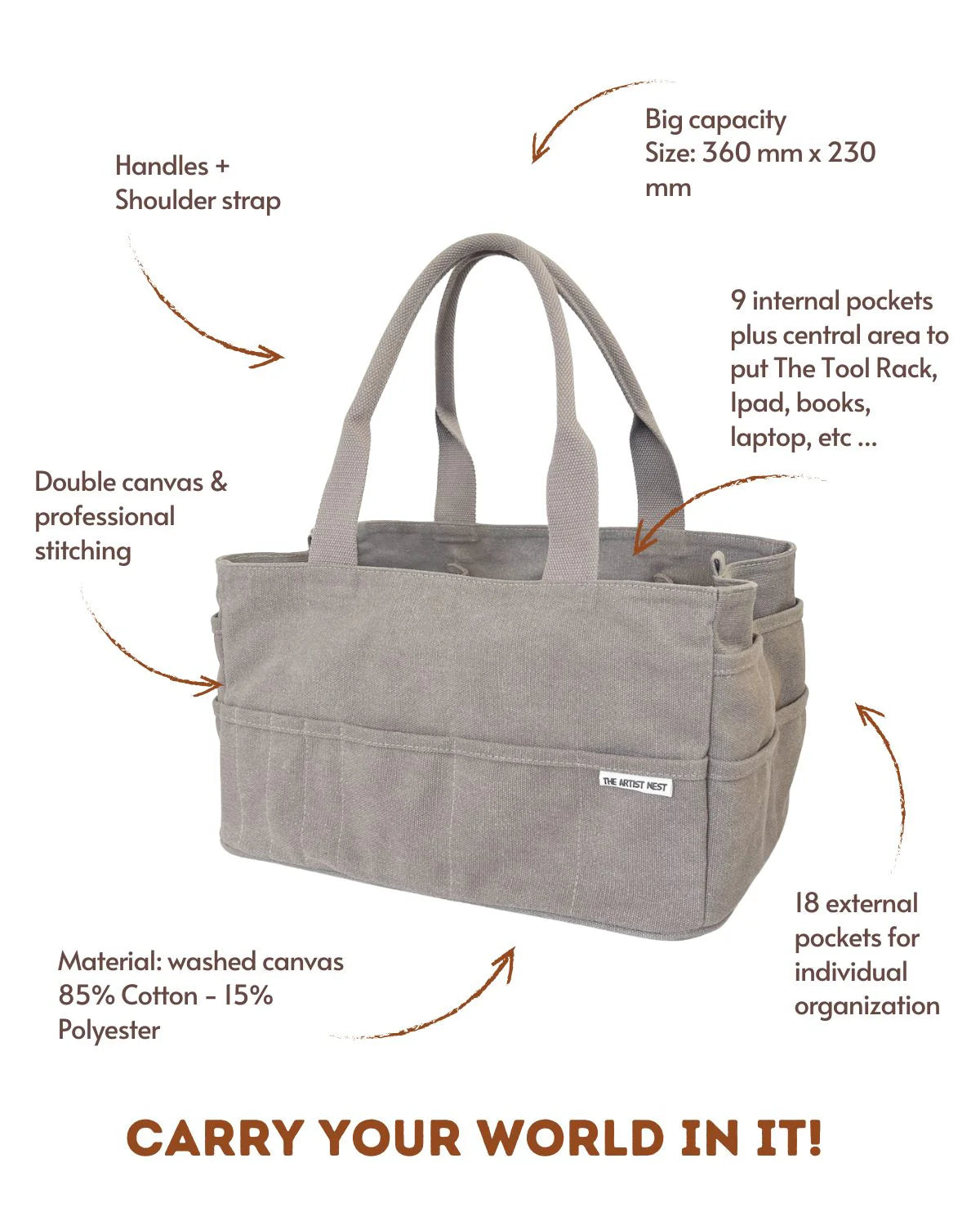 The Artist Bag - Paperbark